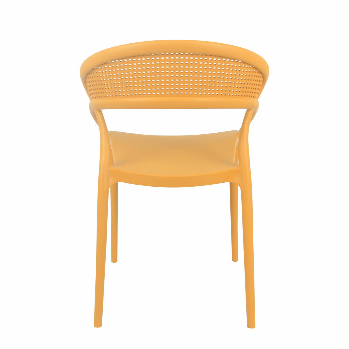 GARTENSTUHL 4-tlg., Gelb - Gelb, Textil (53/82/58cm) - Oviala