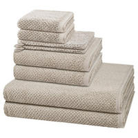 FROTTIERSET Pure 8-teilig - Hellgrau, Textil (50/100cm) - Cawö