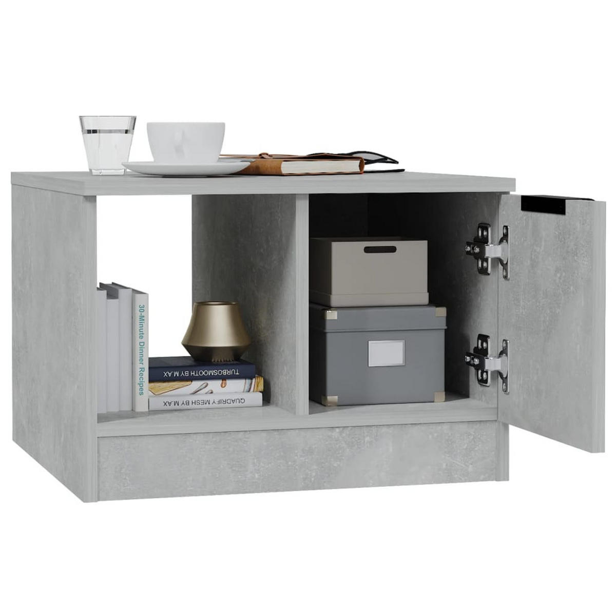 COUCHTISCH Betongrau 50x50x36 cm Holzwerkstoff - Grau, Holzwerkstoff (50/50/36cm) - furnicato