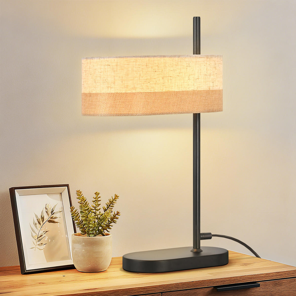 TISCHLAMPE Lumo 27.5/21/44.5 cm - Weiß, Metall (27.5/21/44.5cm) - ZMH