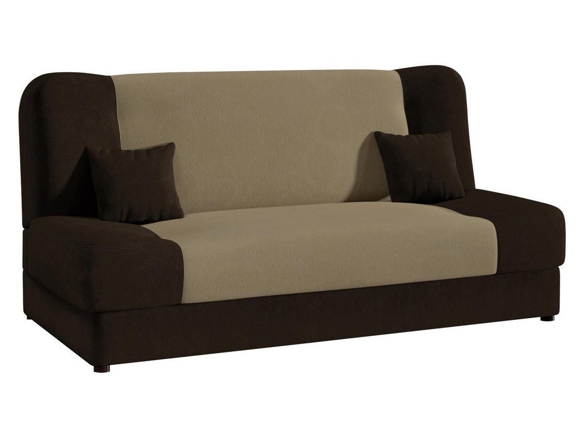 SCHLAFSOFA Jonas Style - Braun, Holz/Textil (195/86/87cm)