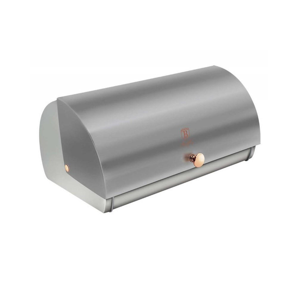 BROTKASTEN Silber 38/28/18.5 cm BH6269 - Silberfarben, Metall (28/18.5/38cm) - Berlinger Haus