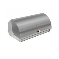 BROTKASTEN Silber 38/28/18.5 cm BH6269 - Silberfarben, Metall (28/18.5/38cm) - Berlinger Haus