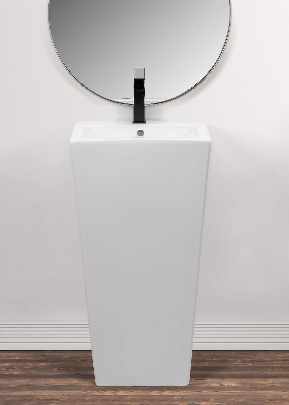 STANDWASCHBECKEN Rea Daria - Weiß, Keramik (38/83/44cm) - REA