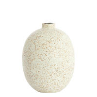 VAZE Orxeta Weiß 31/31/41 cm - Weiß, Metall (41cm) - Light & Living