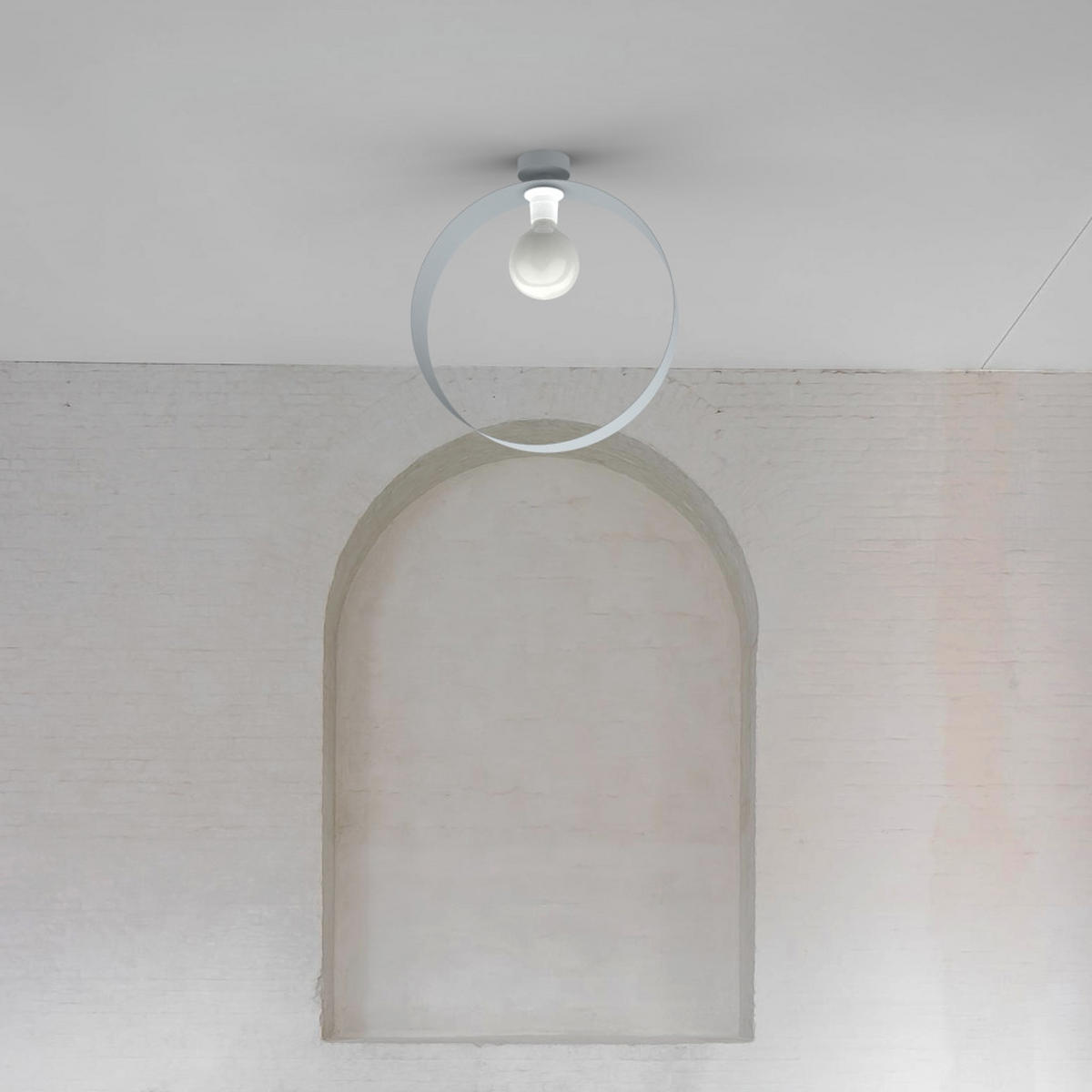 DECKENLEUCHTE Nucleo - Grau, Metall (7/40/40cm) - Lumicom