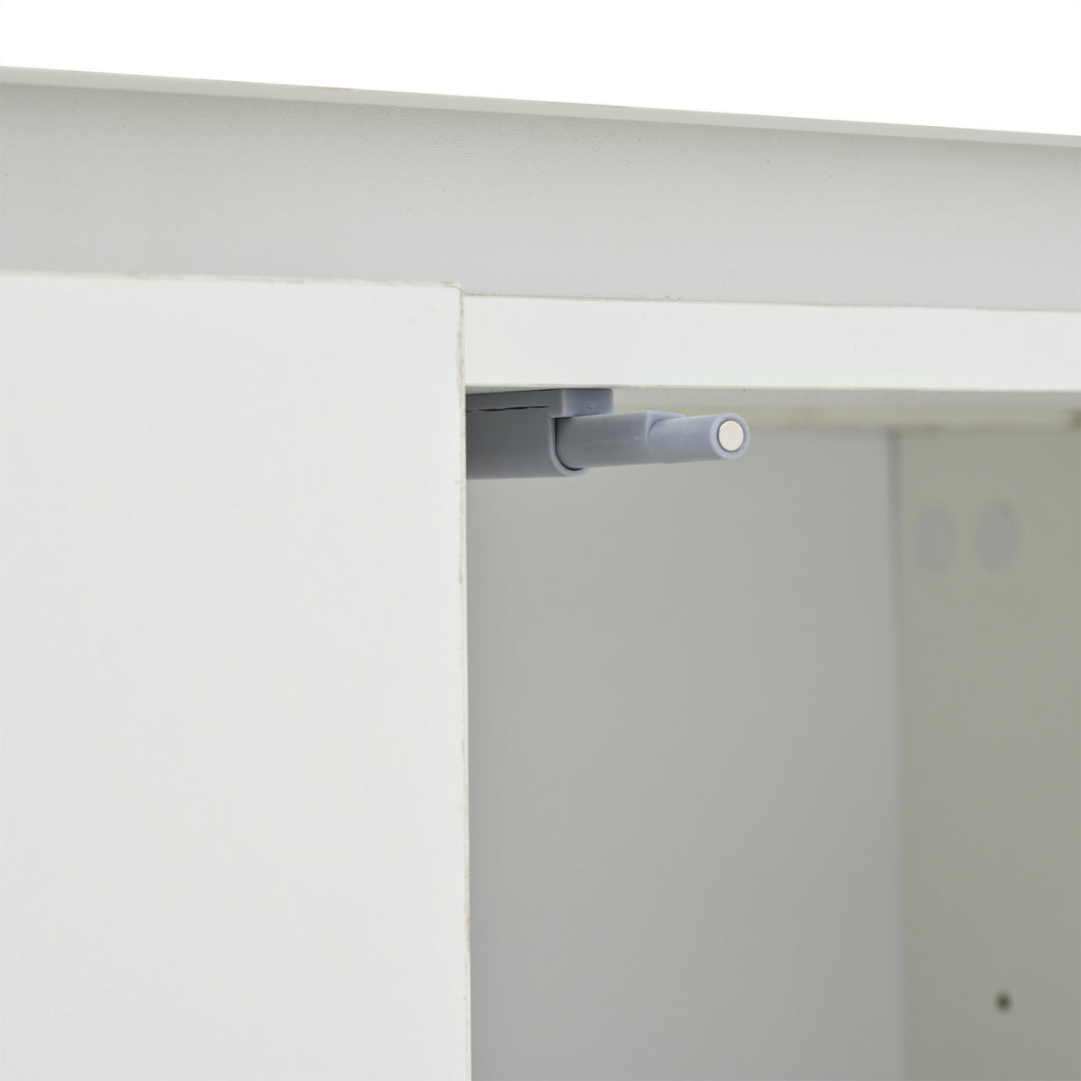 SIDEBOARD in Weiß Wohnzimmerschrank mit 3 Schubladen und LED-Lichtleiste für Flure und Wohnzimmer, B140/T40/H65cm - Weiß, Holzwerkstoff (140/65/40cm) - STILVORA