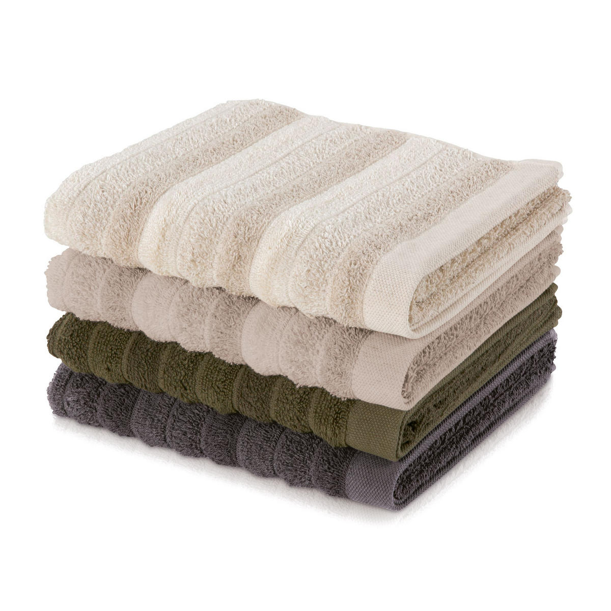 HANDTUCH "WELLBEING" - Grün, Textil (50/100cm) - MÖVE