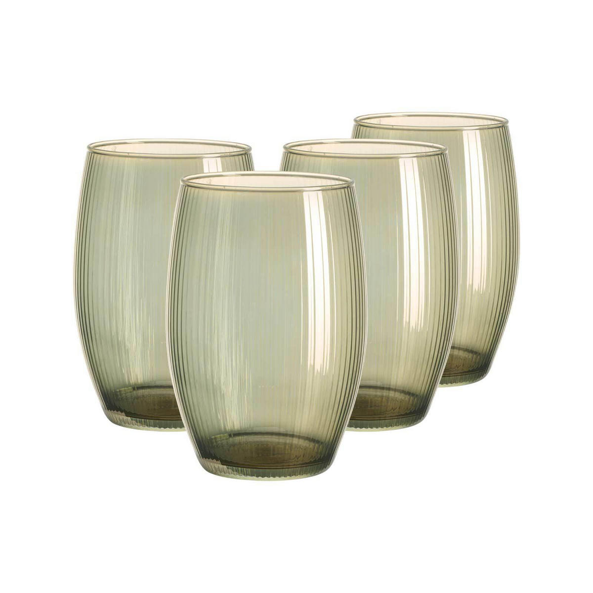 WINDLICHTER Elysia altgold ø 14 cm 4er Set - Gelb/Goldfarben, Glas (14/20/14cm) - Ritzenhoff Breker