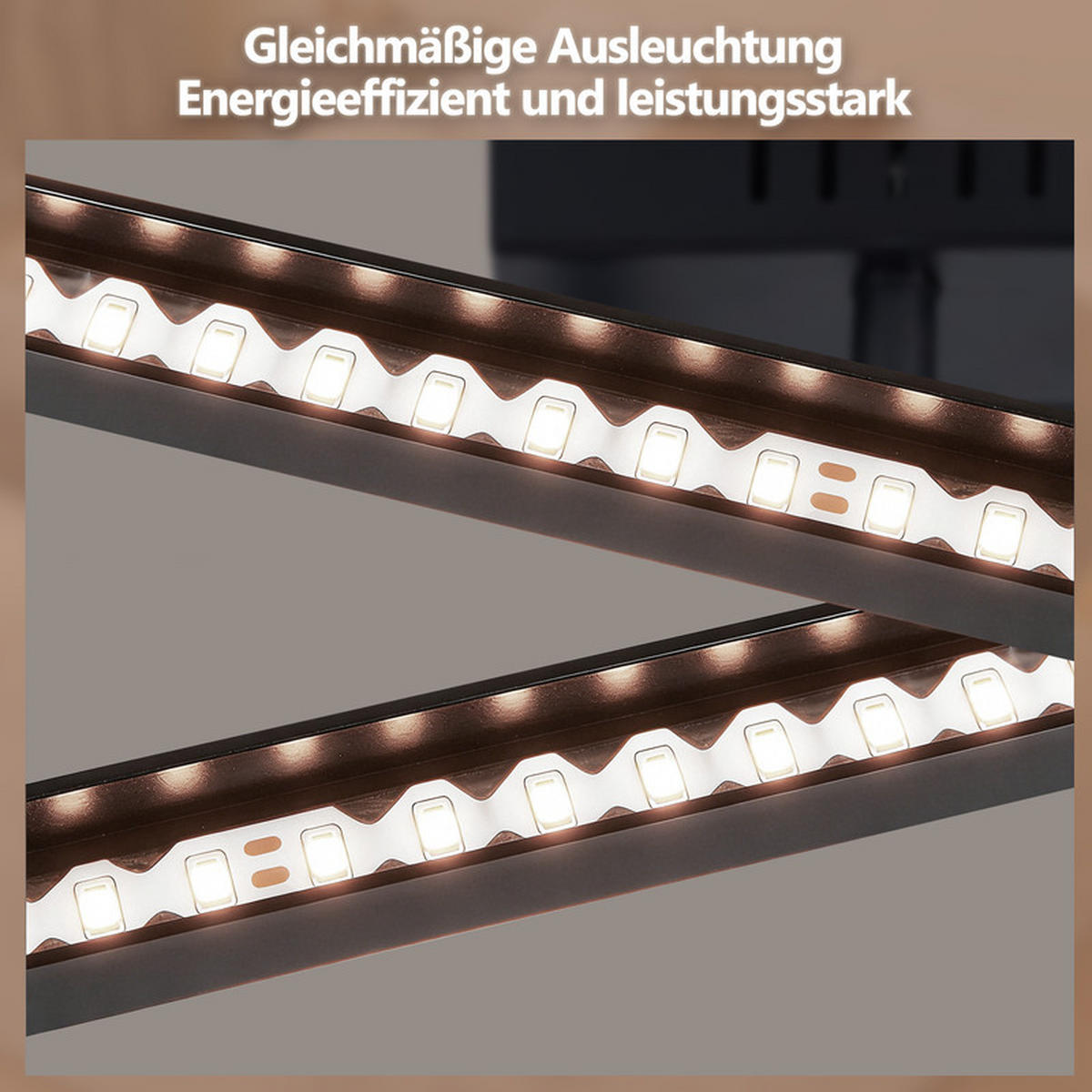 LED závěsné světlo Chloris III 40/40/7 cm - černá, plast (40/40/7cm) - Nettlife