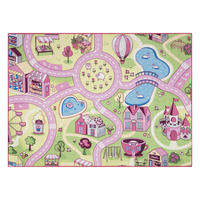 TEPPICH Rebel Roads 140/200 cm - Pink, Textil (140/200cm) - rugsX