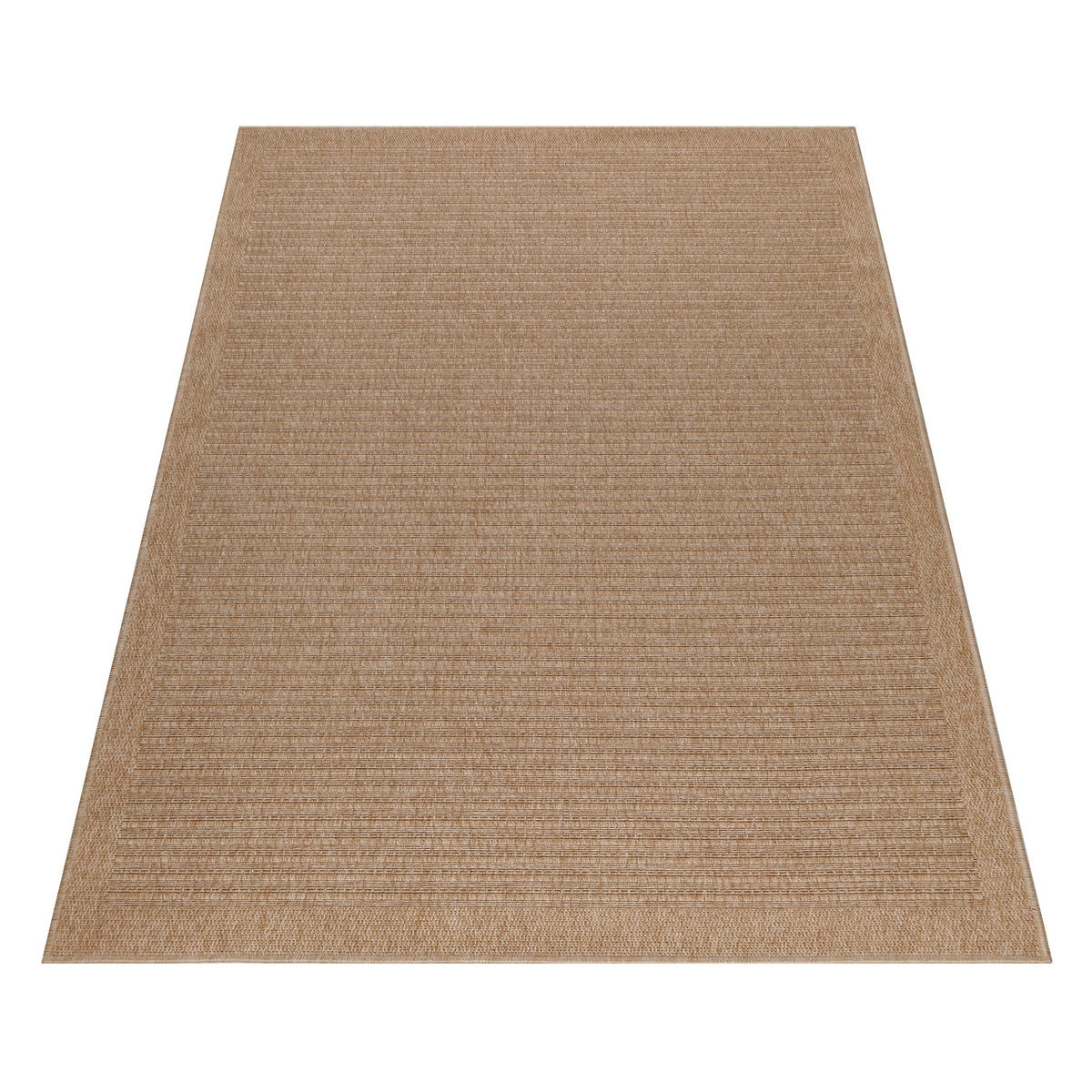 TEPPICH Outdoor Flachgewebe Vintage Polypropylen Balkon Beige Rechteckig 200x290 - Beige, Textil (200/290cm) - KADIMA DESIGN