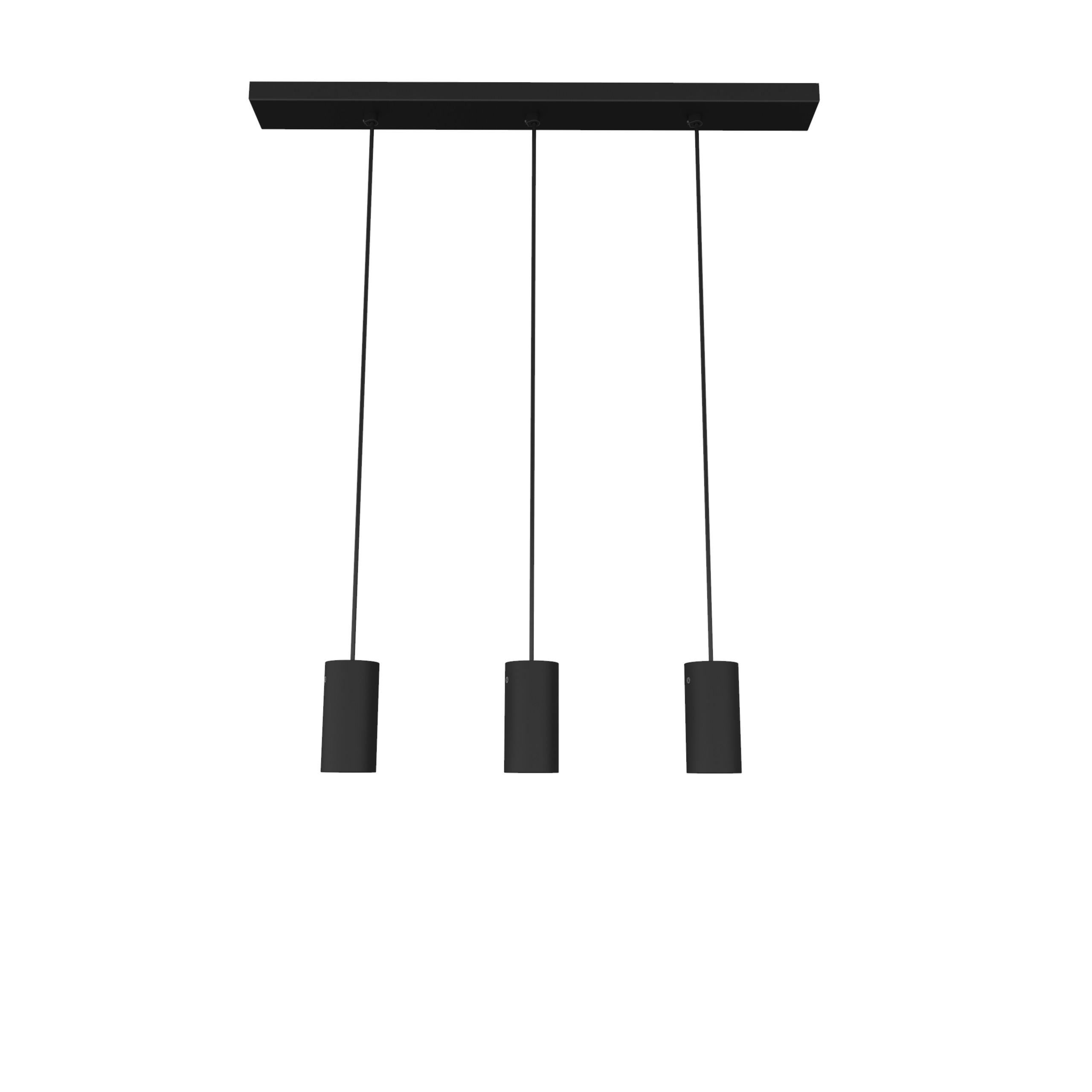 Lumicom Hängeleuchte Schwarz 70x10x6 cm