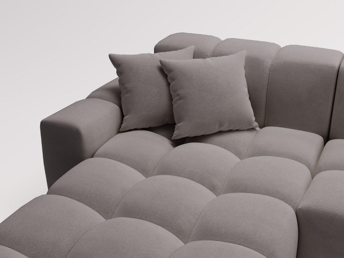 ECKSOFA Loppo Dunkelgrau Links - Dunkelgrau, Holz/Textil (265/180cm) - Graingold