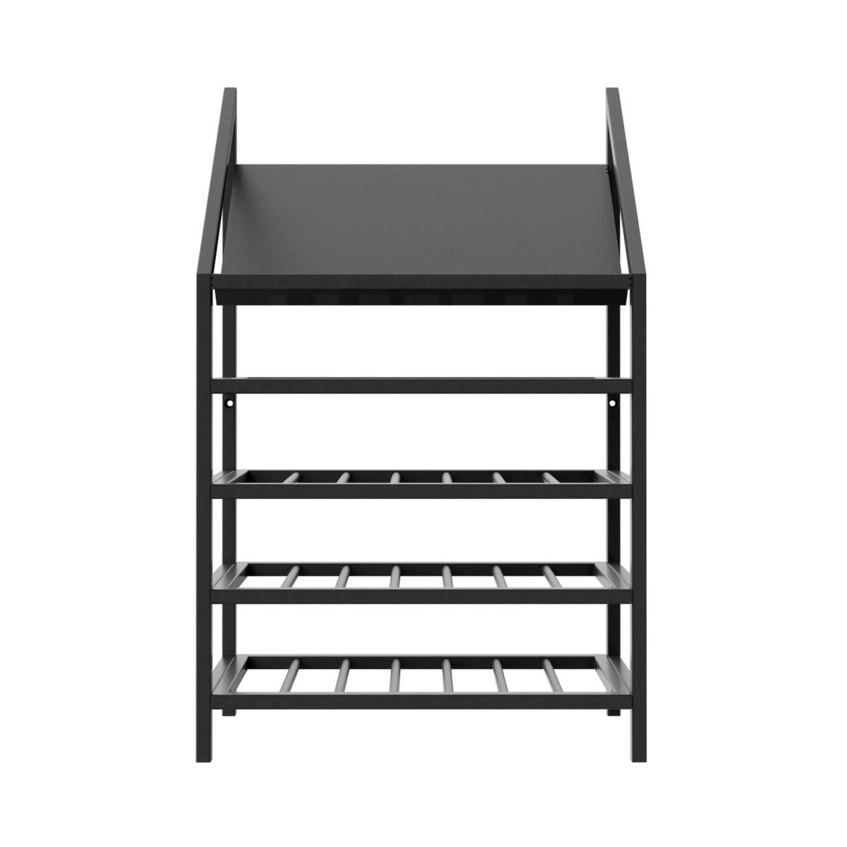 WEINREGAL Napa Metall,Schwarz, Für 35 Weinflaschen 95/60/30cm - Schwarz, Metall (60/95/30cm) - Metalo Pro