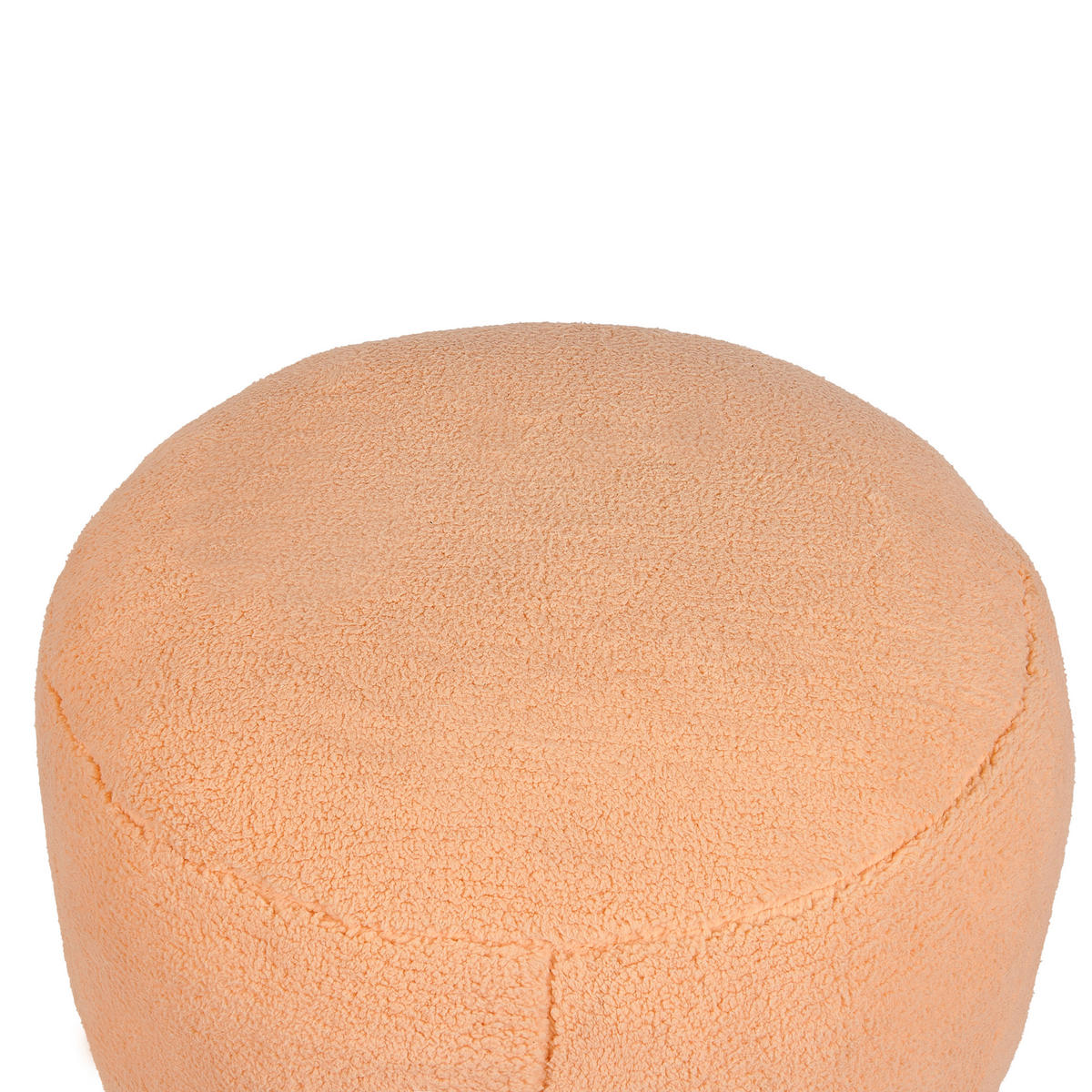POUF Hellbeige Adlana - Orange, Textil (50/30/50cm) - Beliani