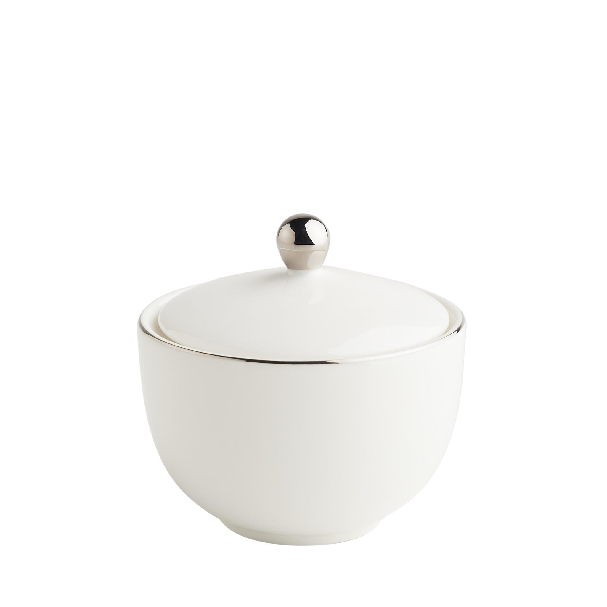 ZUCKERDOSE Plata - Silberfarben, Keramik (9.5/9.5cm) - home&you