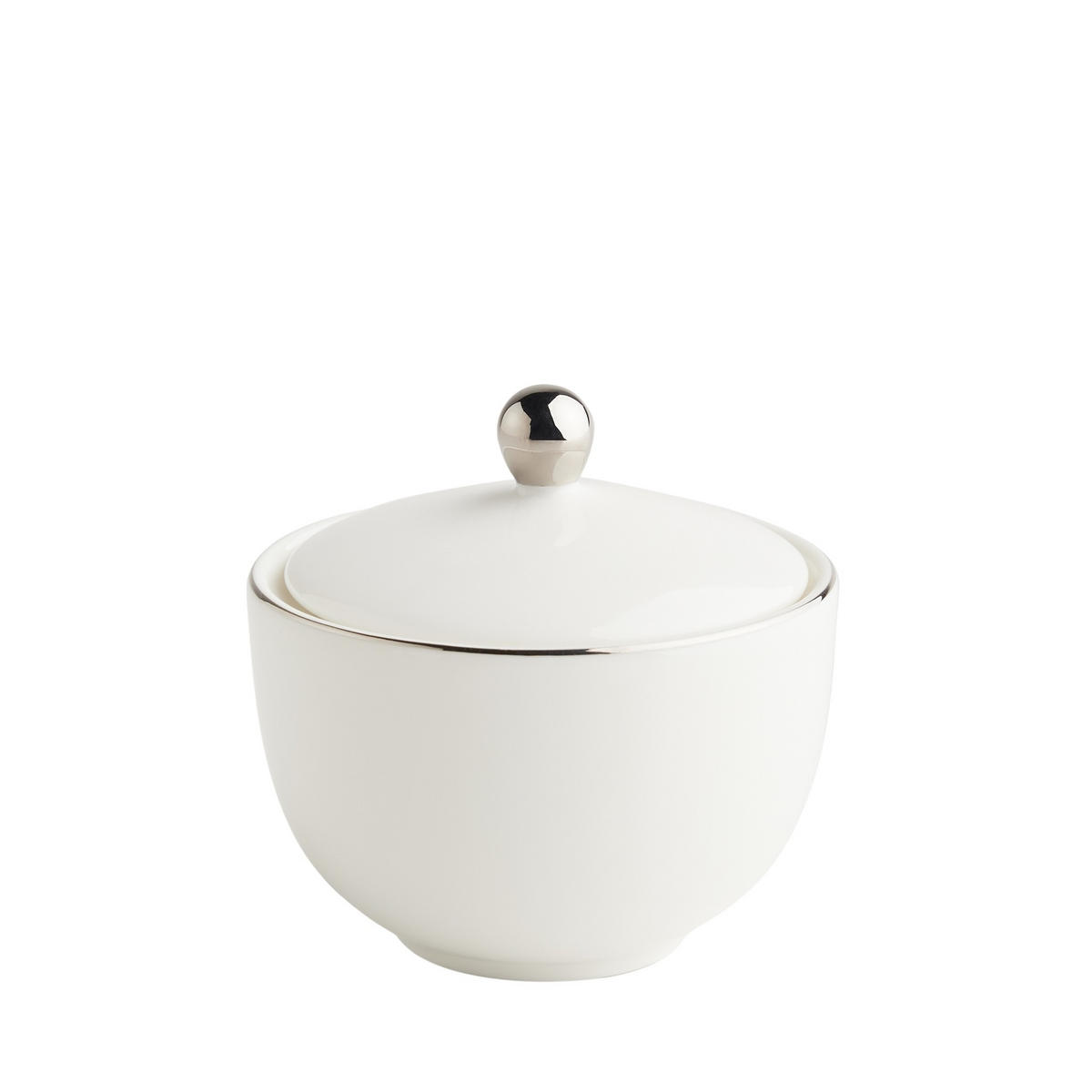 ZUCKERDOSE Plata - Silberfarben, Keramik (9.5/9.5cm) - home&you
