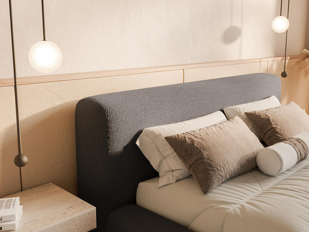 POLSTERBETT Fummo 140x200 cm, Braun - Braun, Textil (140/200cm) - Fedve