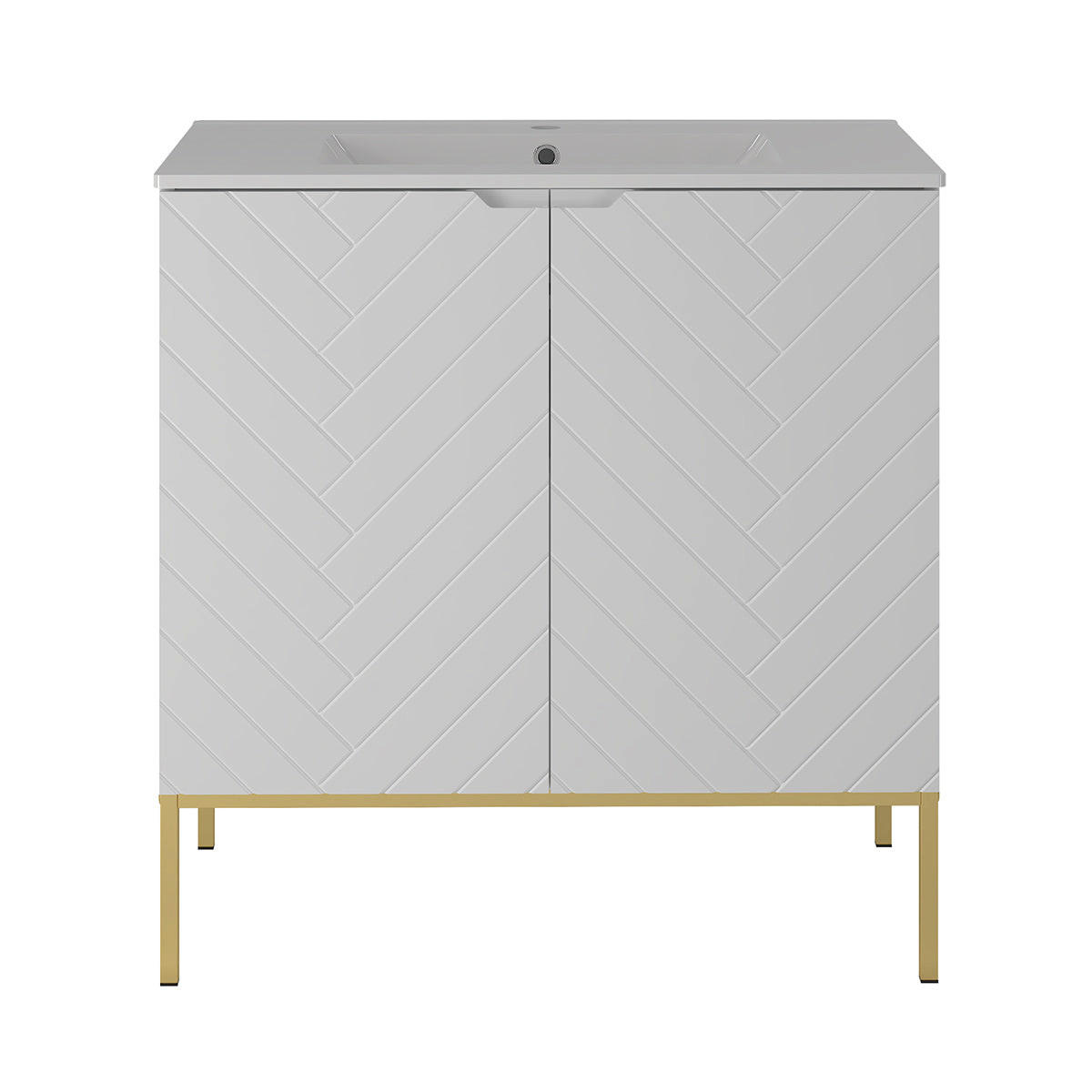 UMIVALNIK 80cm Daria Bela - bela, leseni material (80/82/45.8cm) - Petits-meubles