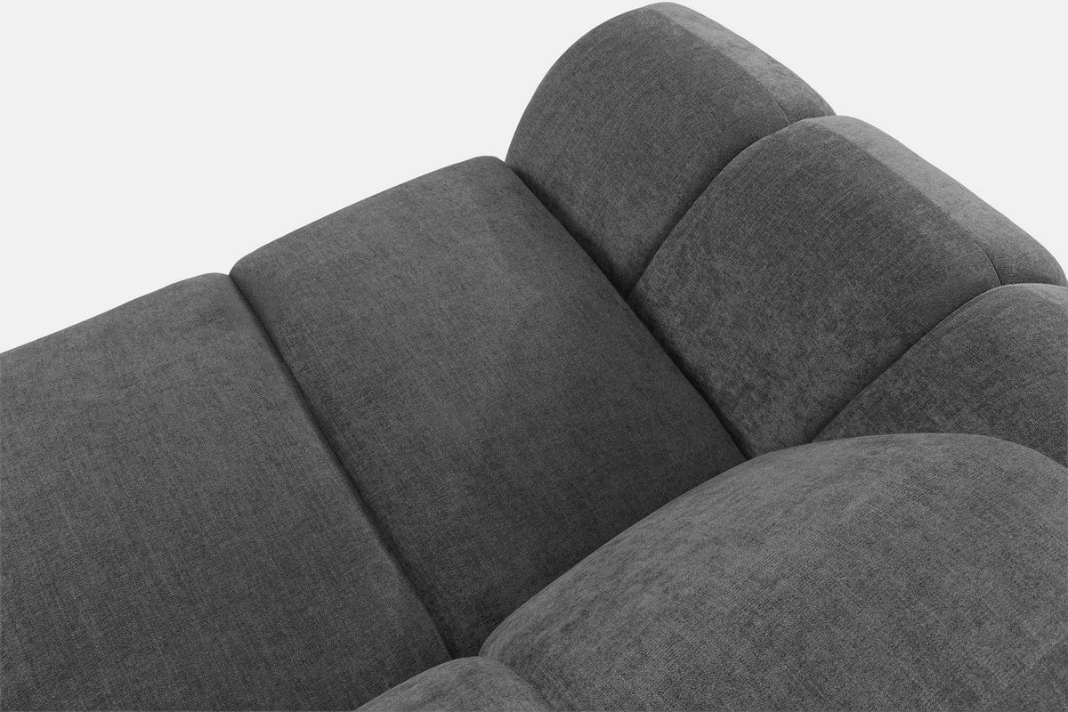 3-SITZER SOFA FLAVA, Aschgrau - Grau, Holz/Holzwerkstoff (240/76/100cm) - KONSIMO®