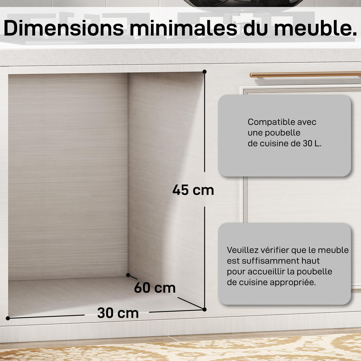 MÜLLTRENNSYSTEM Grau Soft-Close Ausziehbar 30L - Grau, Kunststoff (52/40.8/26cm) - PANGIVO