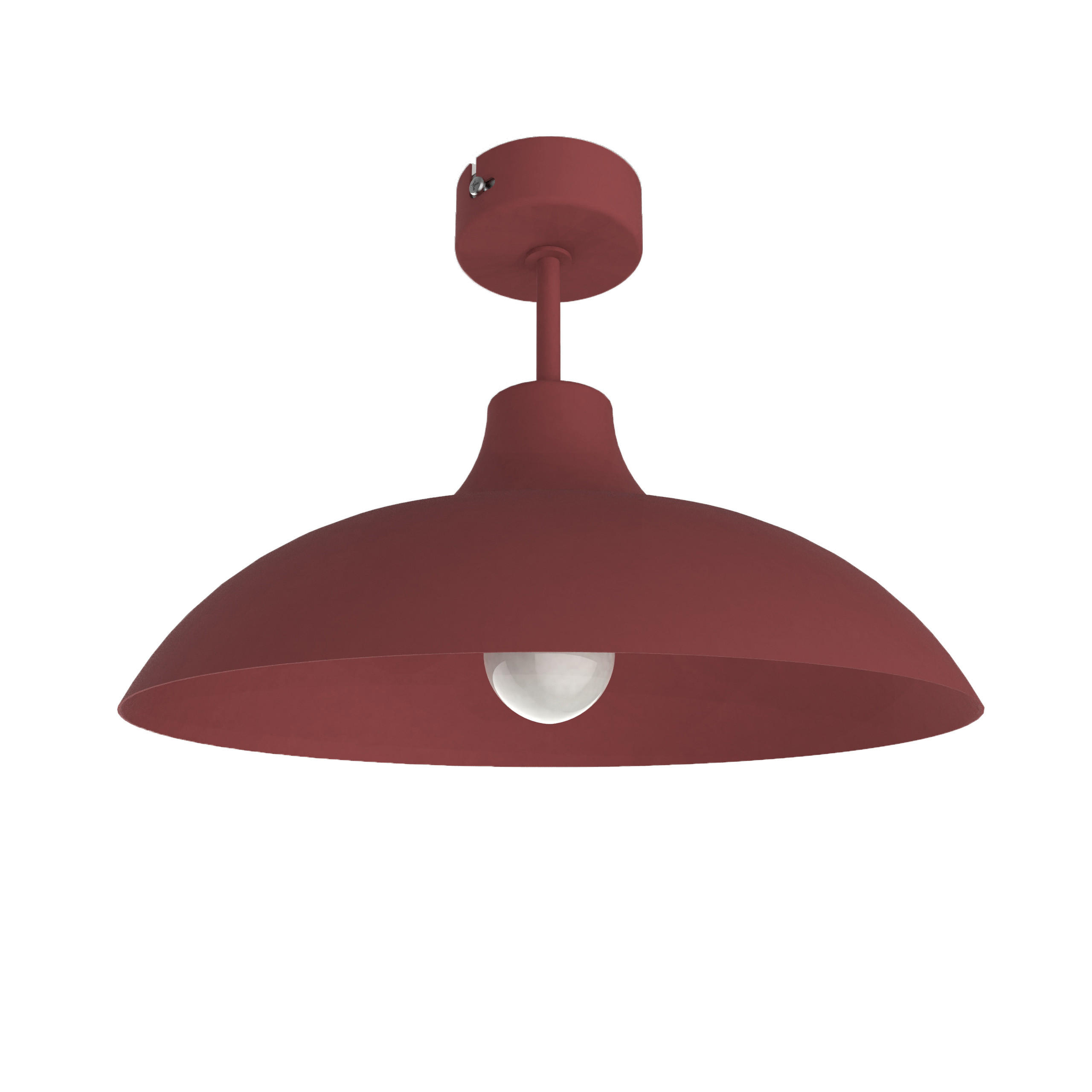 DECKENLEUCHTE - Rot, Metall (30/30/20cm) - Lumicom