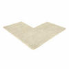 ECKBADEMATTE PARIS - Creme, Textil (100/100cm) - WohnDirect