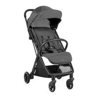 BUGGY Lauren dunkelgrau verstellbar faltbar Aluminiumrahmen bis 22 kg - Grau, Metall (68/55/105cm) - Kikka boo