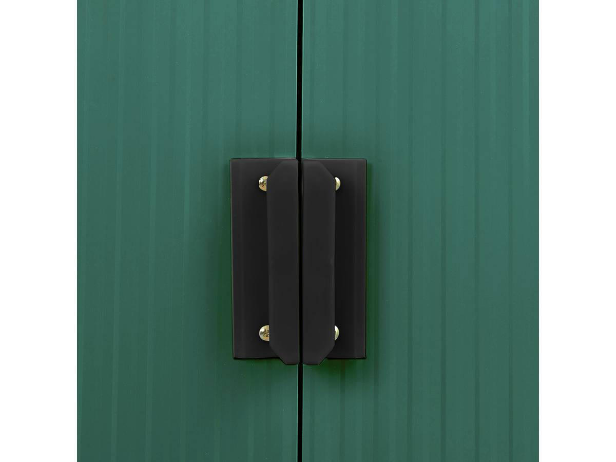 METALL-GARTENHAUS rosas Grün - Grün, Metall (277/202/255cm) - Habitat Garten