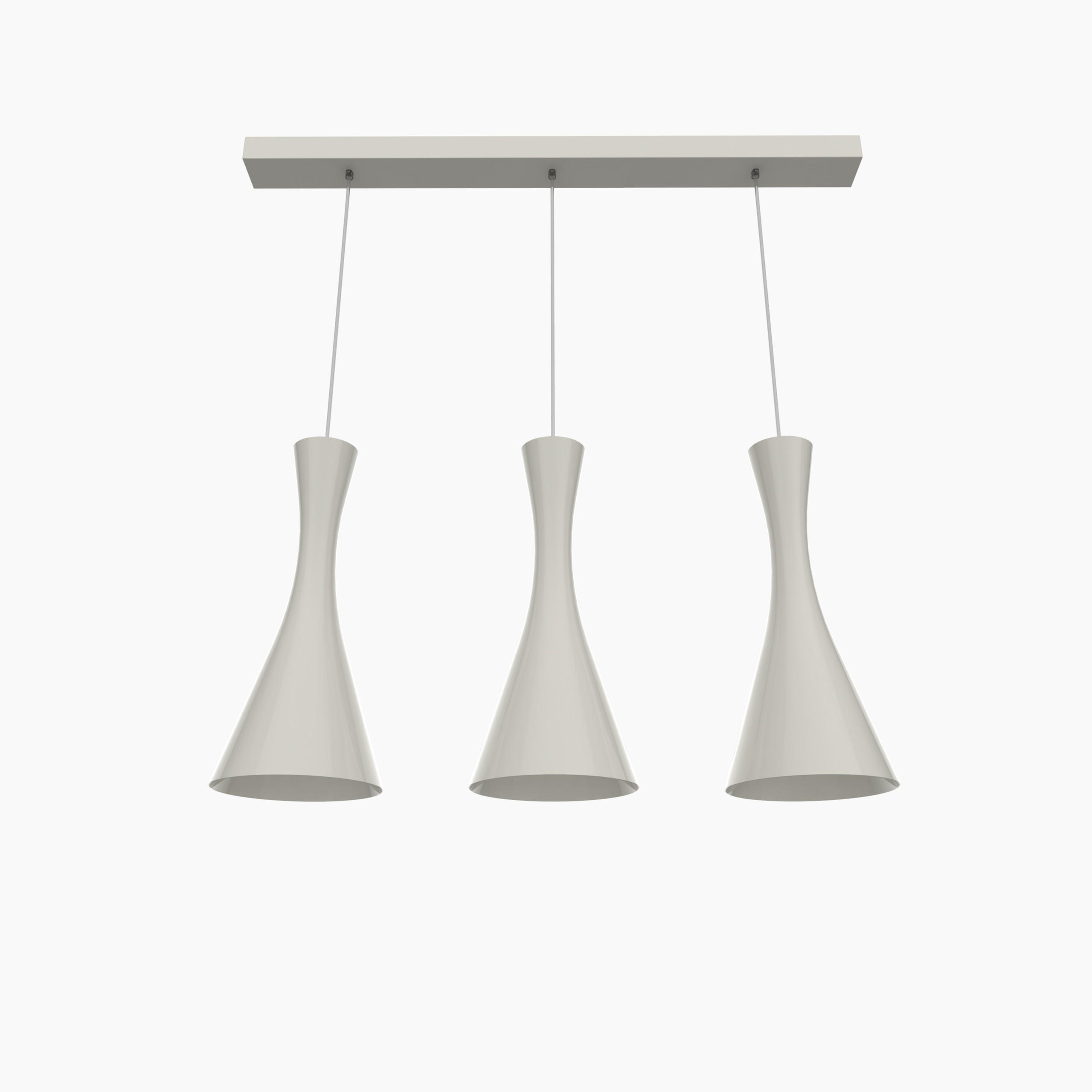 HÄNGELEUCHTE - Weiß Hochglanz, Metall (20/100/120cm) - Lumicom