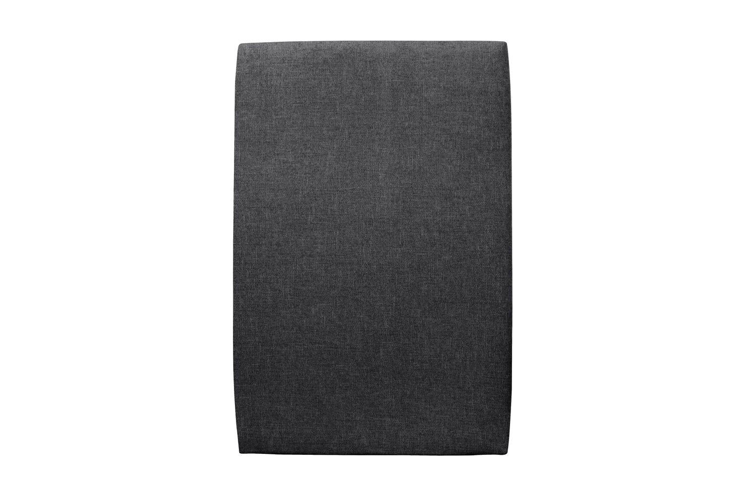 KOPFTEIL gepolstertes – schwarzer Stoff - 90 cm - Beige/Schwarz, Holz (90/120/10cm) - Sommeil de Plomb