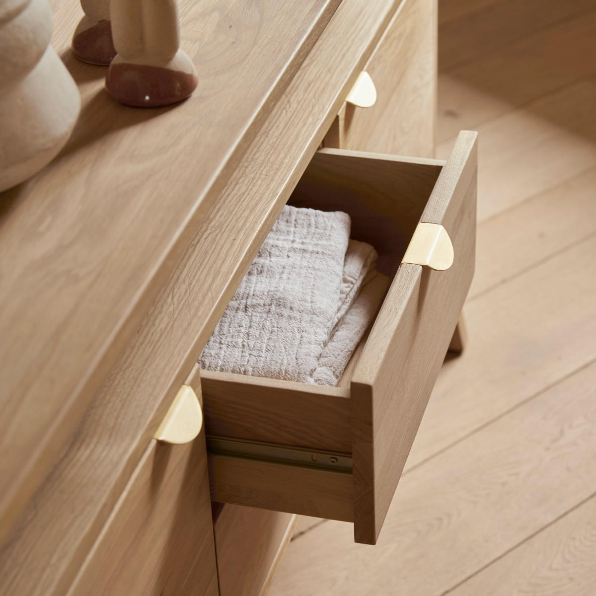 SIDEBOARD Pola Natur aus Eiche - Naturfarben, Holz (140/78/50cm) - Tikamoon