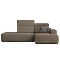 ECKSOFA RICO Rechts, Stoff Oliv - Olivgrün, Textil (260/186cm) - Idohome