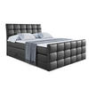 BOXSPRINGBETT BRUGO-Z KING - 160 x 200 - H3/H4 - Schwarz Hochglanz - Schwarz Hochglanz, Holzwerkstoff (160/200cm) - ALTDECOR