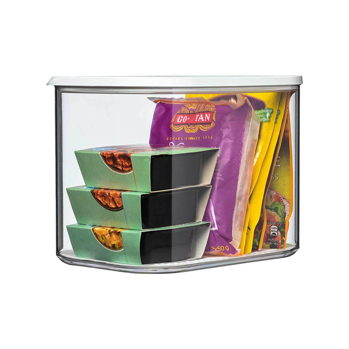 VORRATSDOSE Modula weiß 4500 ml 4er Set - Weiß, Kunststoff (16/16.7/16cm) - Mepal