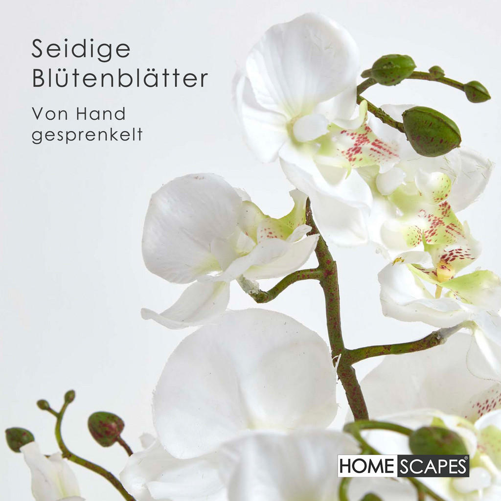 Thumbnail - Homescapes Kunstblume, Weiß, Kunststoff, 60 cm, Dekoration, Kunstblumen