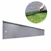 RASENKANTE Abschlussstück, Metall, grün, 18,5x113cm - Grün, Metall (18.5/7/113cm) - Green-Split