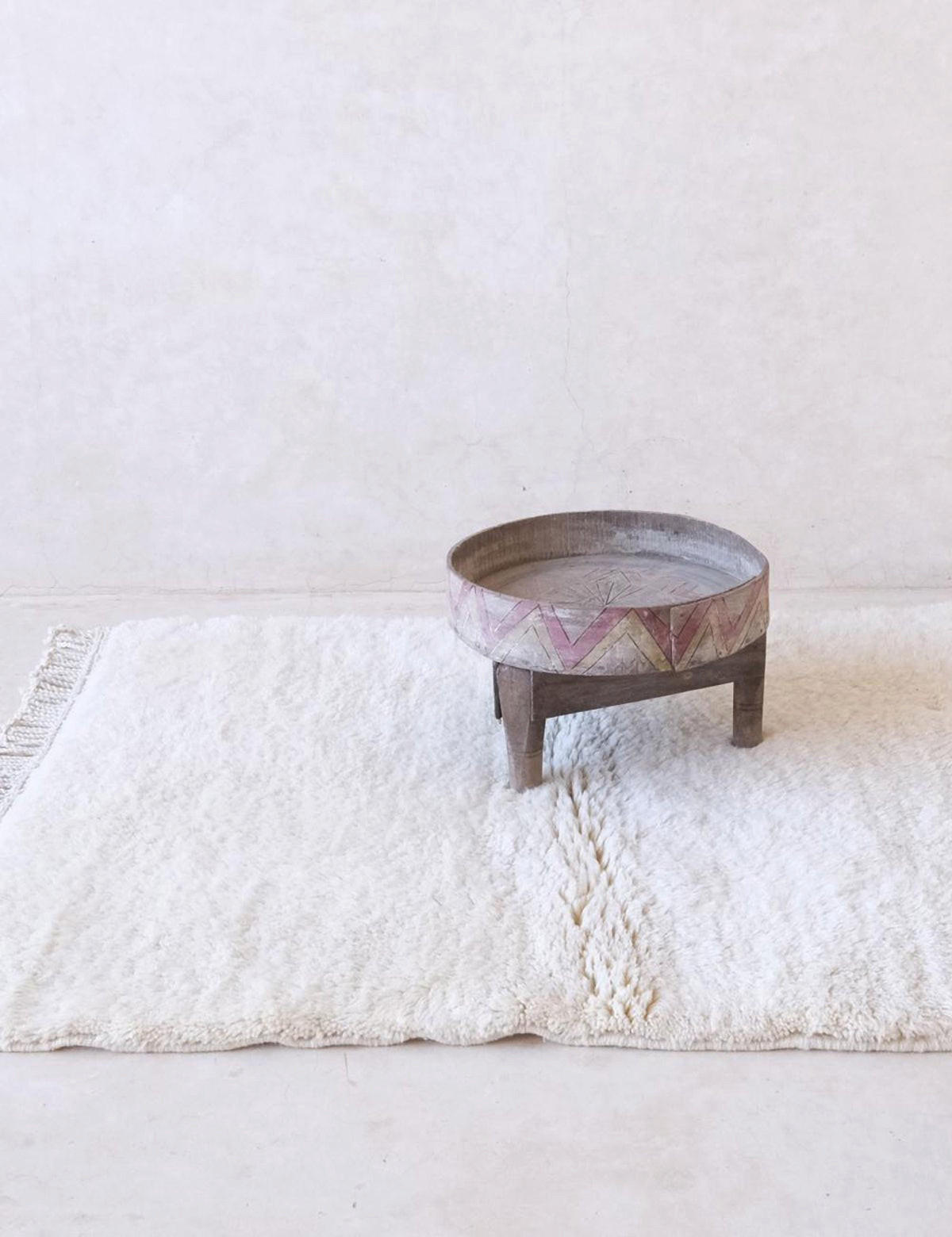 BERBERTEPPICH weich Wolle 118x 153 cm - Beige, Naturmaterialien (118/153cm) - AFK Living