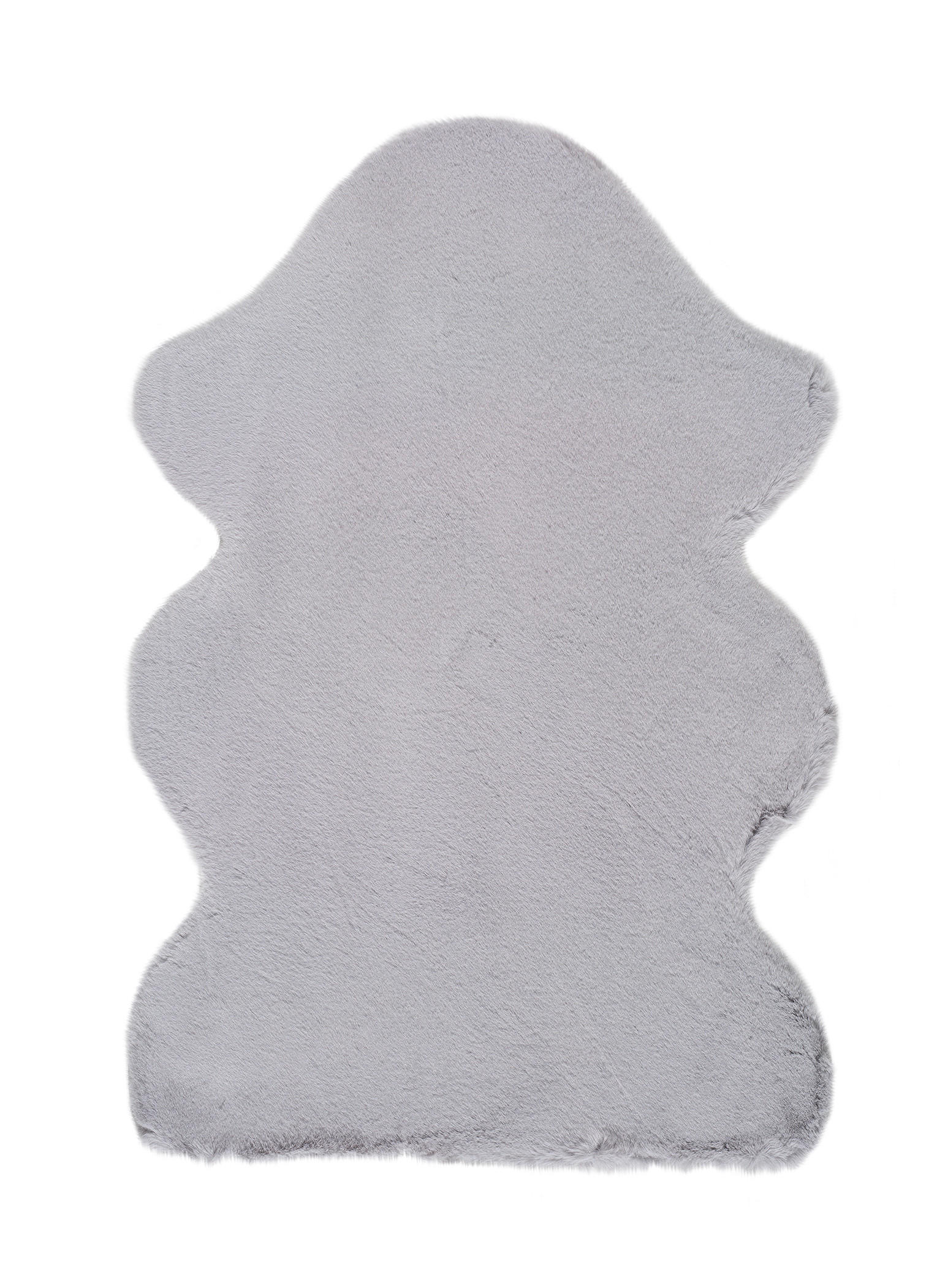 KUNSTFELL waschbar Silber Fox 60/90 cm - Silberfarben, Textil (60/90cm) - Atticgo
