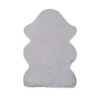 KUNSTFELL waschbar Silber Fox 60/90 cm - Silberfarben, Textil (60/90cm) - Atticgo