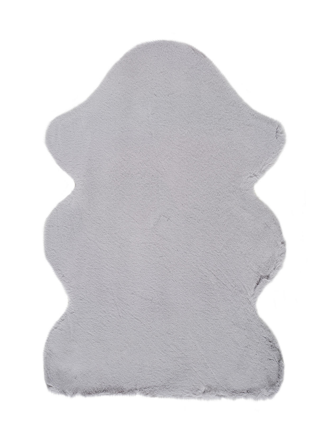 KUNSTFELL waschbar Silber Fox 60/90 cm - Silberfarben, Textil (60/90cm) - Atticgo