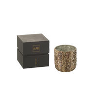 DUFTKERZE LUXURIA - Bronze - M - 60 Std. - Bronzefarben, Paraffin (14/15cm) - J-Line
