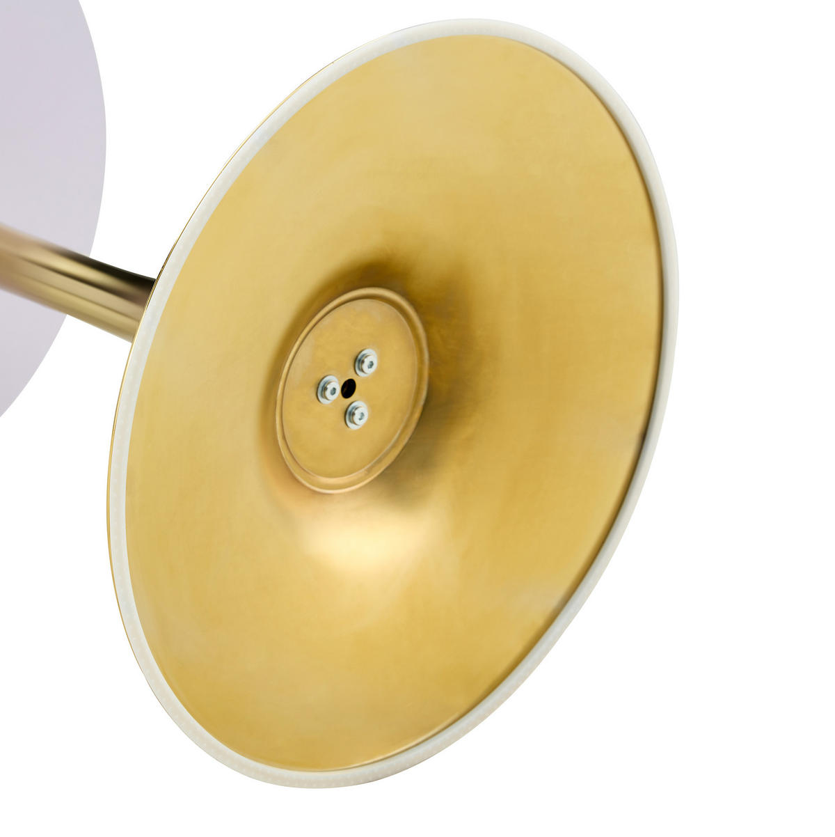 BEISTELLTISCH 60/60/72 cm mit MDF-Tischplatte und Metallgestell, runde Form und stabile Basis, Gold/Holzfarben - Schwarz, Holzwerkstoff (60/60/72cm) - Redom