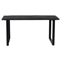 ESSTISCH aus Mangoholz 160cm, schwarz - Schwarz, Holz (160/90/76cm) - Giga Meubel
