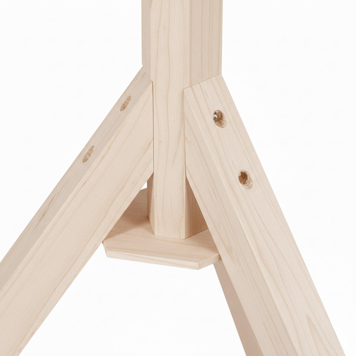 VOGELFUTTERHAUS - Hellbraun, Holz (66/137/59cm) - Relaxdays