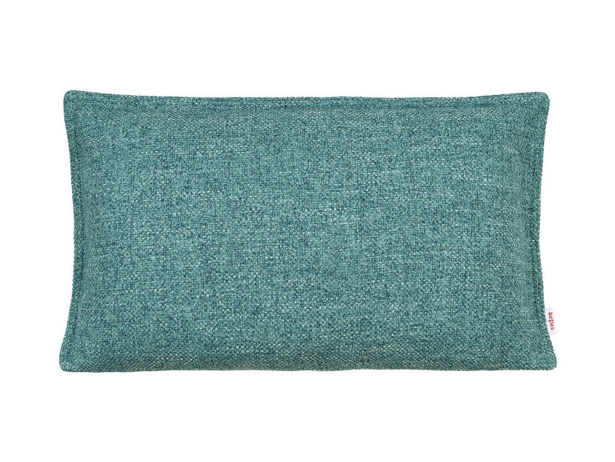 KISSENHÜLLE Bouclé ocean-petrol 50/30 cm - Petrol, Textil (30/50cm) - beties Heimtextil