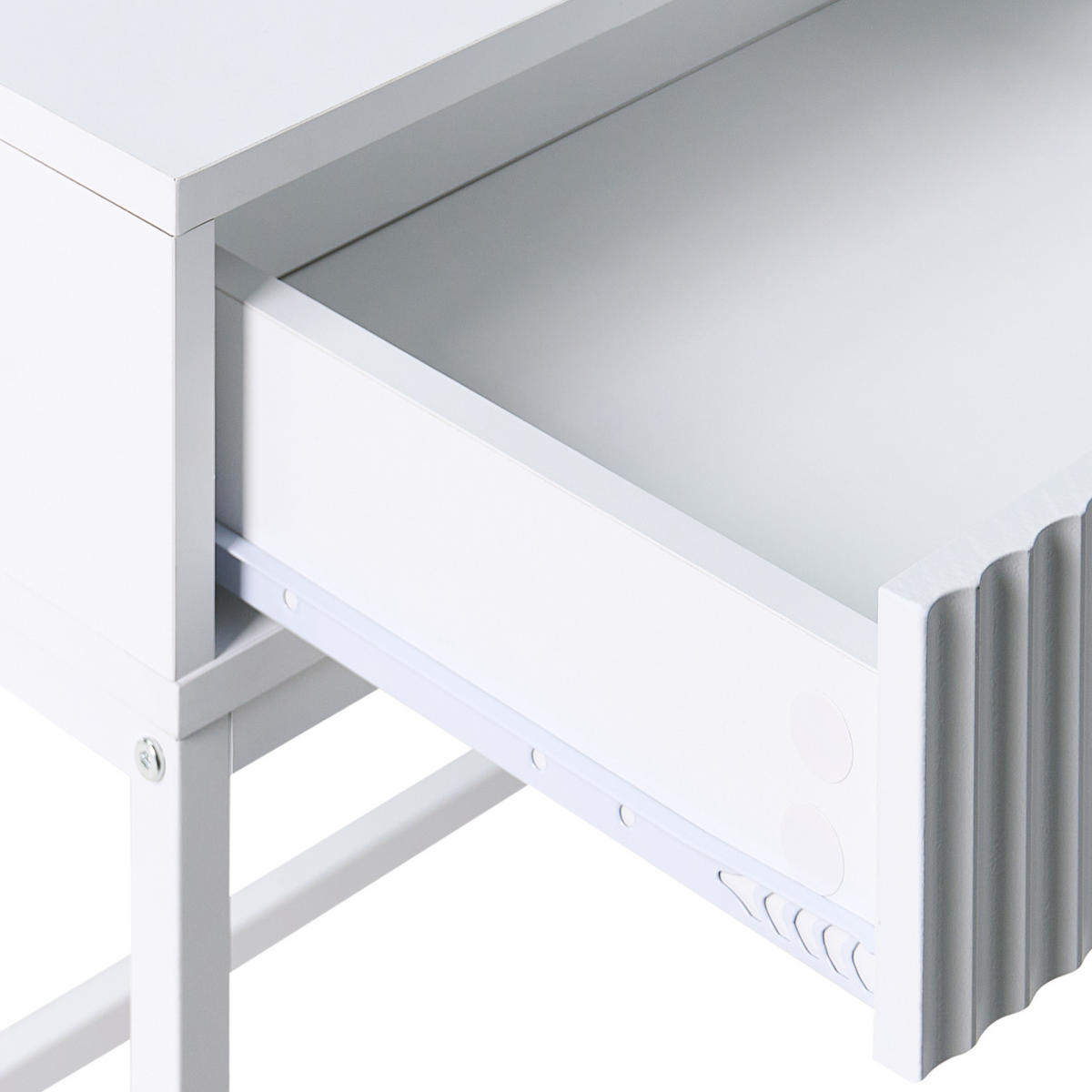 KONSOLENTISCH Weiß Adelaide - Weiß, Holzwerkstoff (50/77/100cm) - Beliani