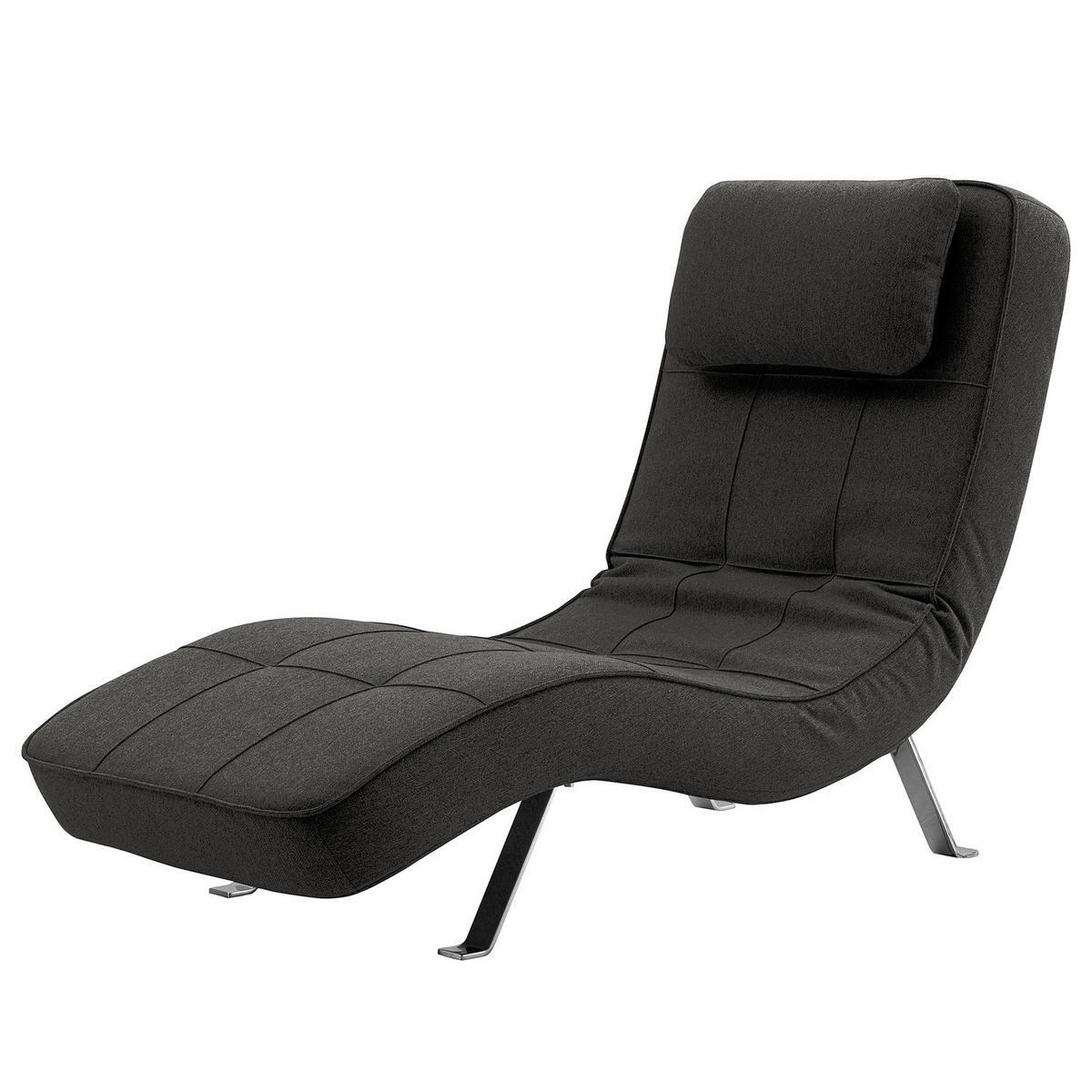 RELAXLIEGE - Chromfarben/Anthrazit, Textil/Metall (70/80/170cm) - home24