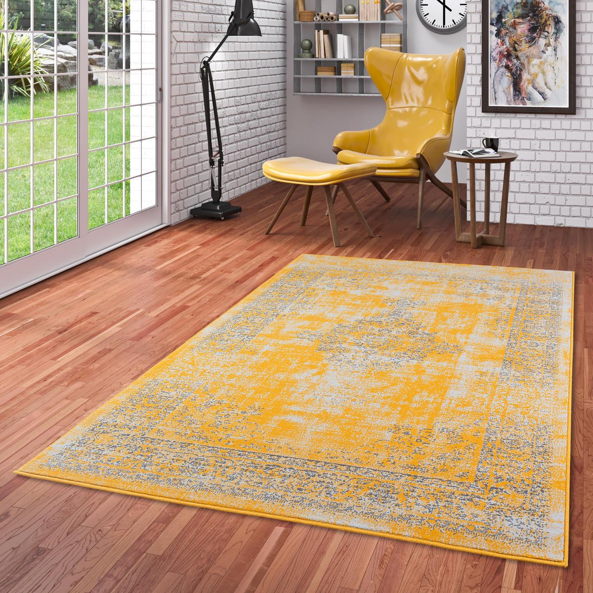 DESIGNER KURZFLOR TEPPICH MODERNE MUSTER - Sandfarben, Textil (140/200cm) - Pergamon